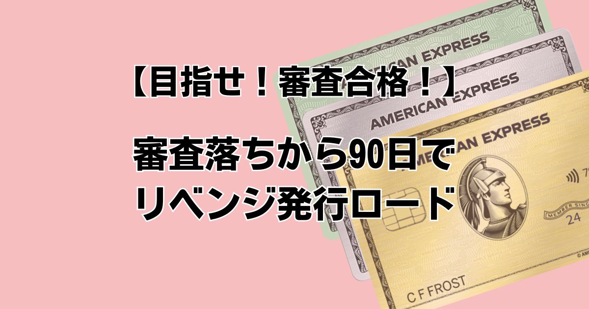 【目指せ！審査合格！】 審査落ちから90日で リベンジ発行ロード